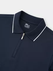 Áo Polo Nam Dài Tay 5S Fashion Cổ Khóa Cao Cấp M0APD25002