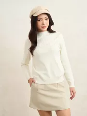 Áo Len Nữ Cổ 5 Phân 5S Fashion Dệt Họa Tiết W0ALE25002