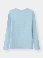 Áo Thun Nữ 5S Fashion Cổ Tròn Vải Hiệu Ứng Melange W0ATH25003