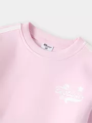 Áo Nỉ Bé Gái 5S Fashion Phối Nơ Phom Regular MBANI25001