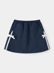 Chân Váy Bé Gái 5S Fashion Vải Nỉ Cạp Chun Phối Nơ GBCVN25001