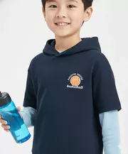 Áo Nỉ Hoodie Bé Trai 5S Fashion Can Phối Phom Regular B0ANI25001