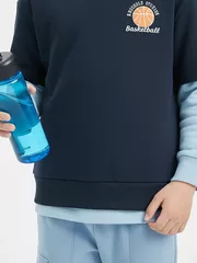 Áo Nỉ Hoodie Bé Trai 5S Fashion Can Phối Phom Regular B0ANI25001