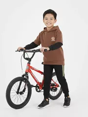 Áo Nỉ Hoodie Bé Trai 5S Fashion Can Phối Phom Regular B0ANI25001