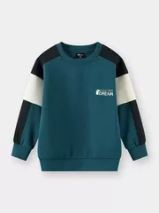 Áo Nỉ Bé Trai 5S Fashion Can Phối Phom Regular BBANI25005