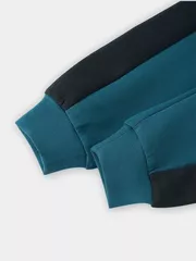 Bộ Nỉ Bé Trai 5S Fashion Cổ Tròn Can Phối In Basic BBNI25005