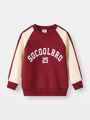 Áo Nỉ Bé Trai 5S Fashion Tay Raglan Can Phối In Cá Tính B0ANI25002