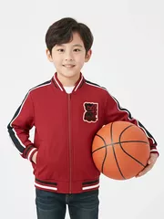 Áo Khoác Bomber Bé Trai 5S Fashion Logo Thêu B0AKB25001-B0AKB25101