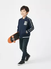 Áo Khoác Bomber Bé Trai 5S Fashion Logo Thêu B0AKB25001-B0AKB25101