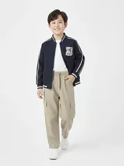 Áo Khoác Bomber Bé Trai 5S Fashion Logo Thêu B0AKB25001-B0AKB25101