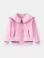 Áo Khoác Bé Gái 5S Fashion Vải Nhung Dễ Thương G0AKH25002