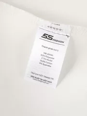 Áo Nỉ Bé Gái 5S Fashion Họa Tiết Monogram Phom Regular GBANI25004