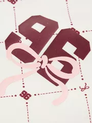 Bộ Nỉ Bé Gái 5S Fashion Họa Tiết Monogram Năng Động GBNI25004