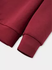 Áo Nỉ Bé Gái 5S Fashion Cổ Bèo Phối Nơ GBANI25005