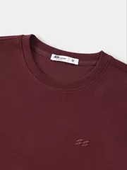 Áo Nỉ Nam 5S Fashion Trơn Thêu Logo Phom Slimfit M0ANI25008