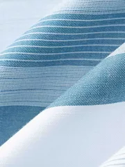 Áo Sơ Mi Nam Ngắn Tay 5S Fashion Xanh Cổ Vịt Kẻ ASC24069