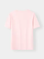 Áo Thun Nữ Cotton 5S Fashion In BREZEE Phom Regular WBATS26004