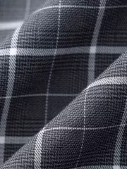 Áo Sơ Mi Ngắn Tay Nam 5S Fashion Ghi Kẻ Trắng ASC24066