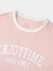 Áo Thun Bé Gái 5S Fashion ENJOYTIME Cotton Phom Regular G0ATS26020