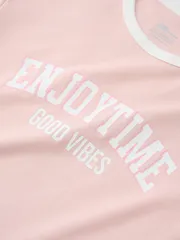 Áo Thun Bé Gái 5S Fashion ENJOYTIME Cotton Phom Regular G0ATS26020