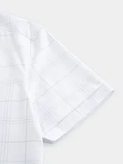 Áo Sơ Mi Cộc Tay 5S Fashion Kẻ Ô Phom Slimfit M0ASC26052