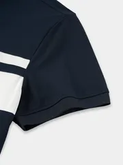 Áo Polo Nam INFINITY STRIPE 5S Fashion Can Phối Kẻ Phom Slimfit M0APC26077