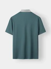 Áo Polo Nam 5S Fashion Can Phối Kẻ Ngang Phom Regular M0APC26089