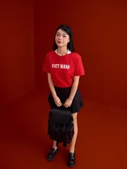 Áo Thun Unisex 5S Fashion Cotton Phom Casual Fit, Tự Hào Việt Nam U0ATS26051