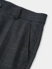 Quần Short Âu 5S Fashion Kẻ Ô Đứng Phom Dáng Regular M0QSA26009