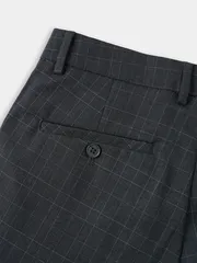 Quần Short Âu 5S Fashion Kẻ Ô Đứng Phom Dáng Regular M0QSA26009
