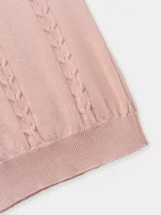 Áo Len Cộc Nữ 5S Fashion Họa Tiết Vặn Thừng Phom Regular W0ALC26023