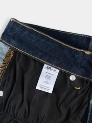 Quần Jean Nam 5S Fashion Phom Slimfit Chần Chỉ Nổi M0QJE25009