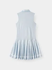 Váy Nữ Sát Nách Cổ Khóa 5S Fashion Xếp Ly Thời Thượng W0VAY26102