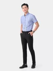 Quần Tây Nam 5S Fashion Cạp Tăng Đơ Slimfit QAU23017