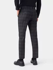 Quần Tây Nam 5S Fashion Dệt Kẻ Caro Slimfit QAU23056