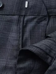 Quần Tây Nam 5S Fashion Dệt Kẻ Caro Slimfit QAU23056