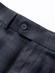 Quần Tây Nam 5S Fashion Dệt Kẻ Caro Slimfit QAU23056