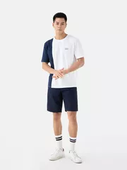 Áo Thun Nam Ngắn Tay 5S Fashion Can Phối Casual ATS24016