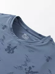 Áo Thun Nam Ngắn Tay 5S Fashion Họa Tiết Slimfit ATS24009