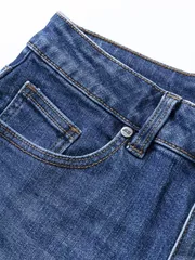 Quần Jean Nam 5S Fashion Màu Xanh Slimfit QBD23021