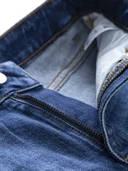 Quần Jean Nam 5S Fashion Màu Xanh Slimfit QBD23021