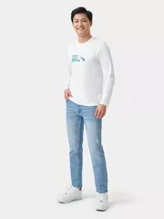 Quần Jean Nam Cotton 5S Fashion Phom Smart Fit QBD23026