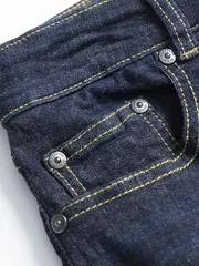 Quần Jean Nam 5S Fashion Cotton Trơn Slimfit QBD23010