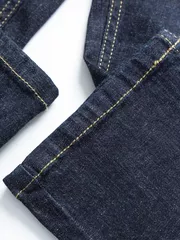 Quần Jean Nam 5S Fashion Cotton Trơn Slimfit QBD23010