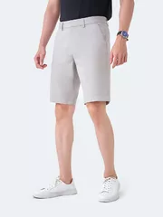 Quần Short Kaki Nam 5S Fashion Cạp Smart-waist Slimfit QSK23029