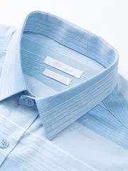 Áo Sơ Mi Nam Dài Tay 5S Fashion Kẻ Ngang Slimfit SMD23180