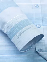 Áo Sơ Mi Nam Dài Tay 5S Fashion Kẻ Ngang Slimfit SMD23180