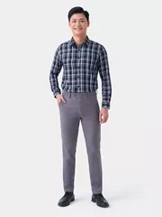 Áo Sơ Mi Nam Tay Dài 5S Fashion Kẻ Caro Regular SMD23204