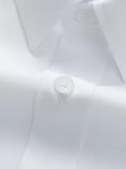 Áo Sơ Mi Nam Dài Tay 5S Fashion Màu Trắng Viền Cổ SMD23206