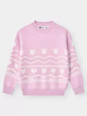 Áo Len Bé Gái 5S Fashion Tay Raglan Phom Regular G0ALE25002